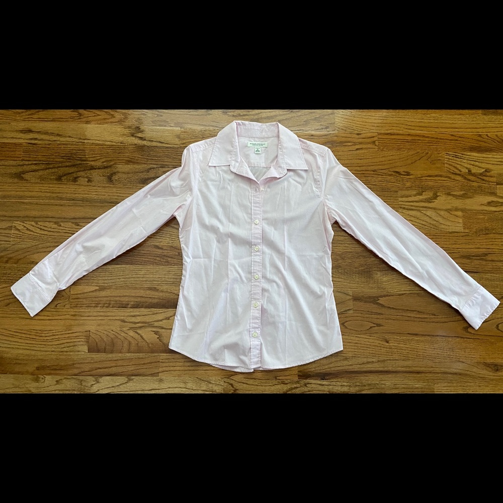 Pink Non-iron Fitted Banana Republic Button-Down